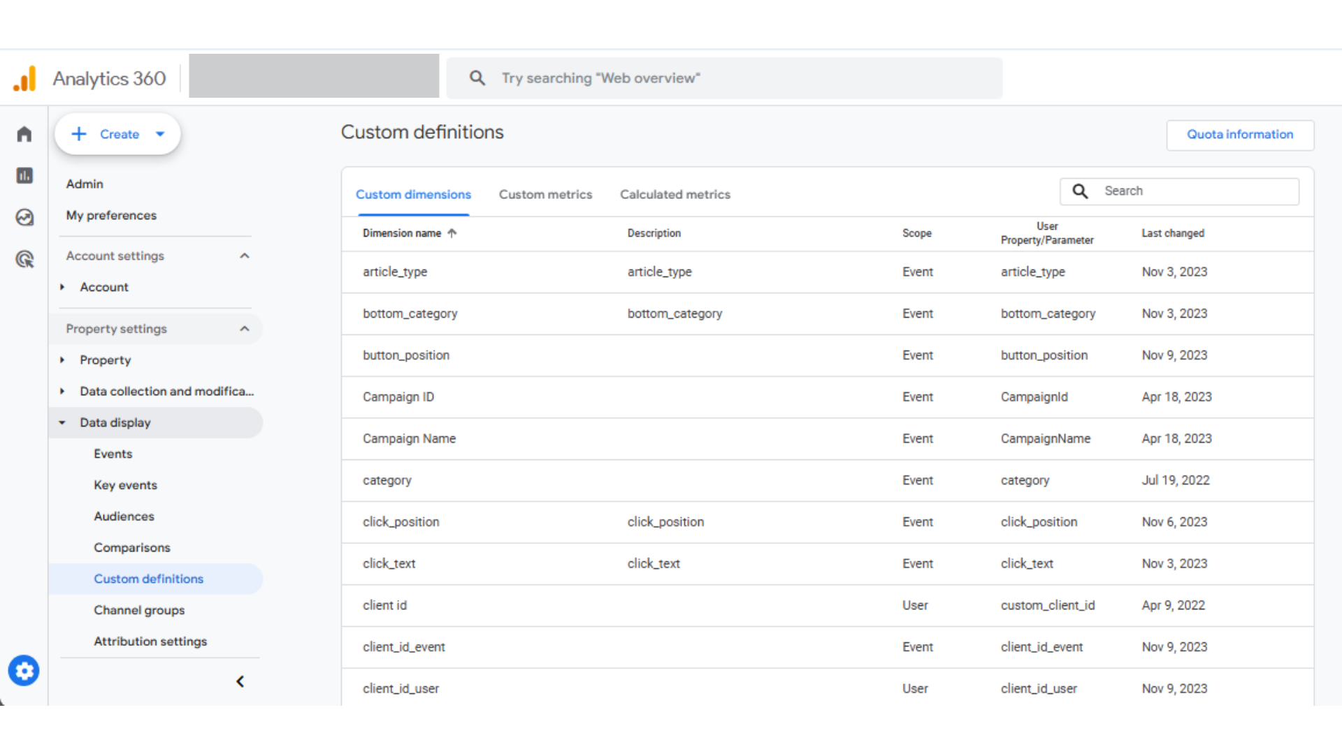 Limitations on custom dimensions Standard Google Analytics users often face limitations when trying to create custom dimensions due to reaching the maximum amount allowed for their account type. 