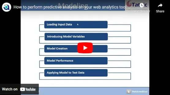 How to perform predictive analysis on your web analytics tool data