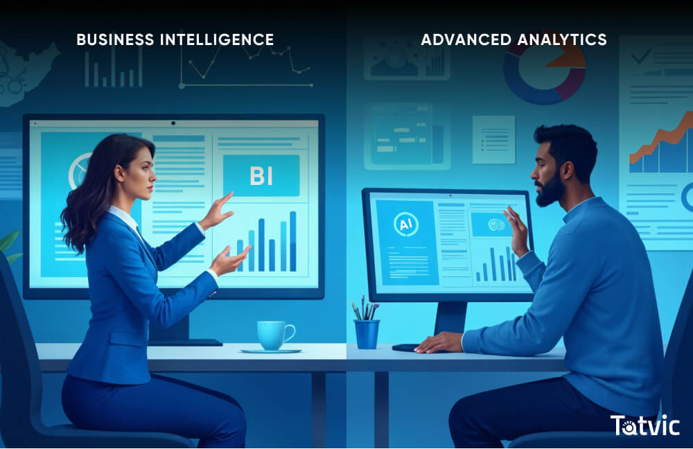 Difference Between Advanced Data Analytics & Business Intelligence - Tatvic Analytics